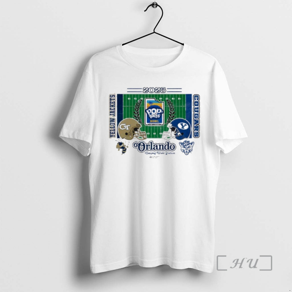 Officials Georgia Tech X Byu Pop Tarts Bowl Camping World Stadium Premium T Shirts Sweater