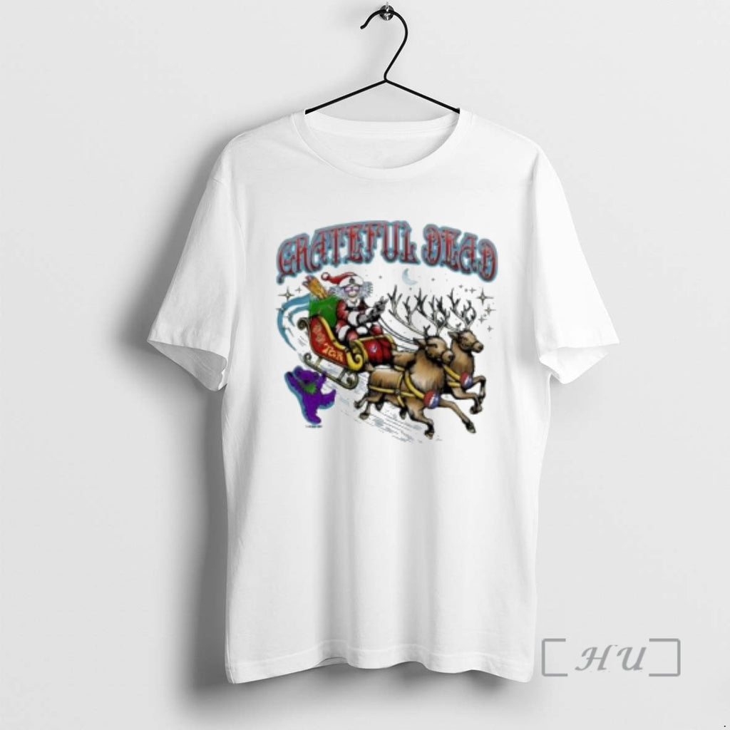 Officials Grateful Dead X Peter Forsythe Steal Your Sleigh 2025 Circle White Premium T Shirts