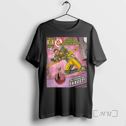 Officials Green Bay Packers The Cupid Crusader Keeping The Offense On Target Premium T Shirts Hoodie, Sweatshirt