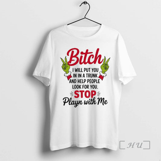 Officials Grinch Hands Bitch I Will Put You In A Trunk And Help People Look T-Shirts, Hoodie, Sweatshirt | WearSparks.com