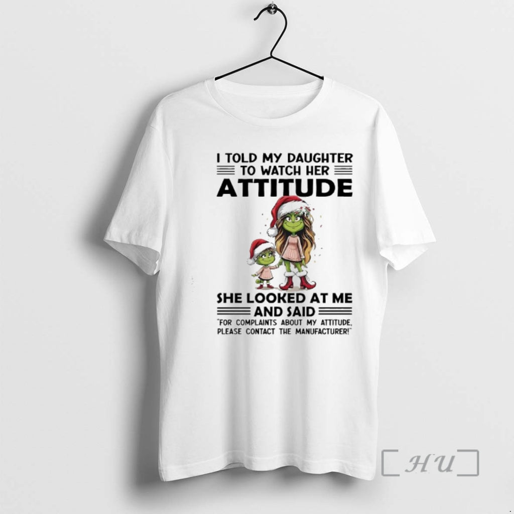 Officials Grinch I Told My Daughter To Watch Her Attitude She Looked At Me Premium