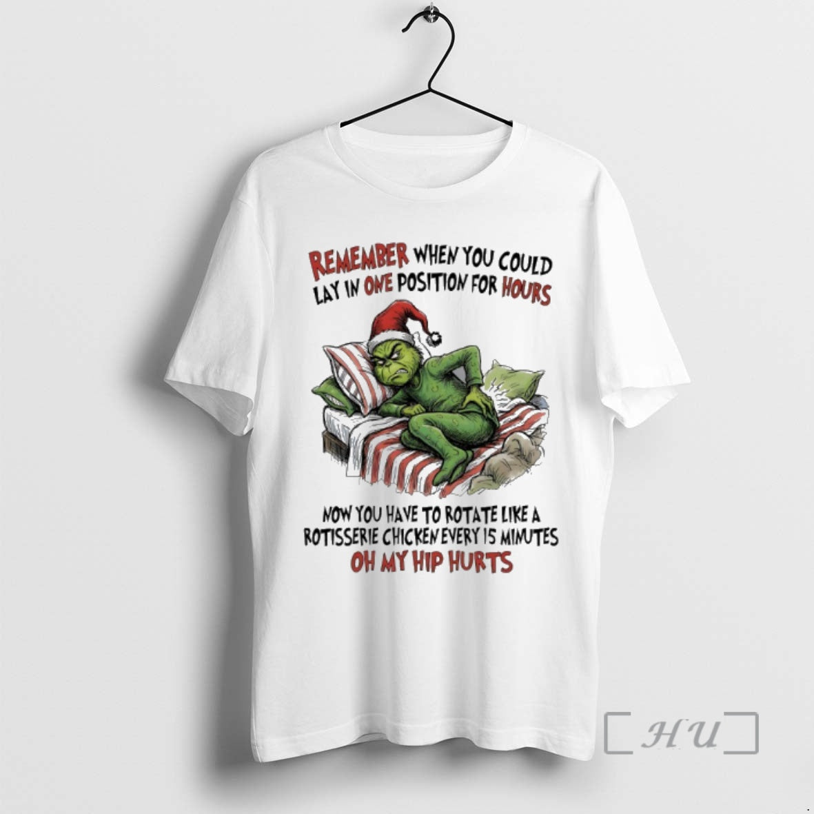 Officials Grinch Remember When You Could Lay In One Position For Hours Premium T Shirts