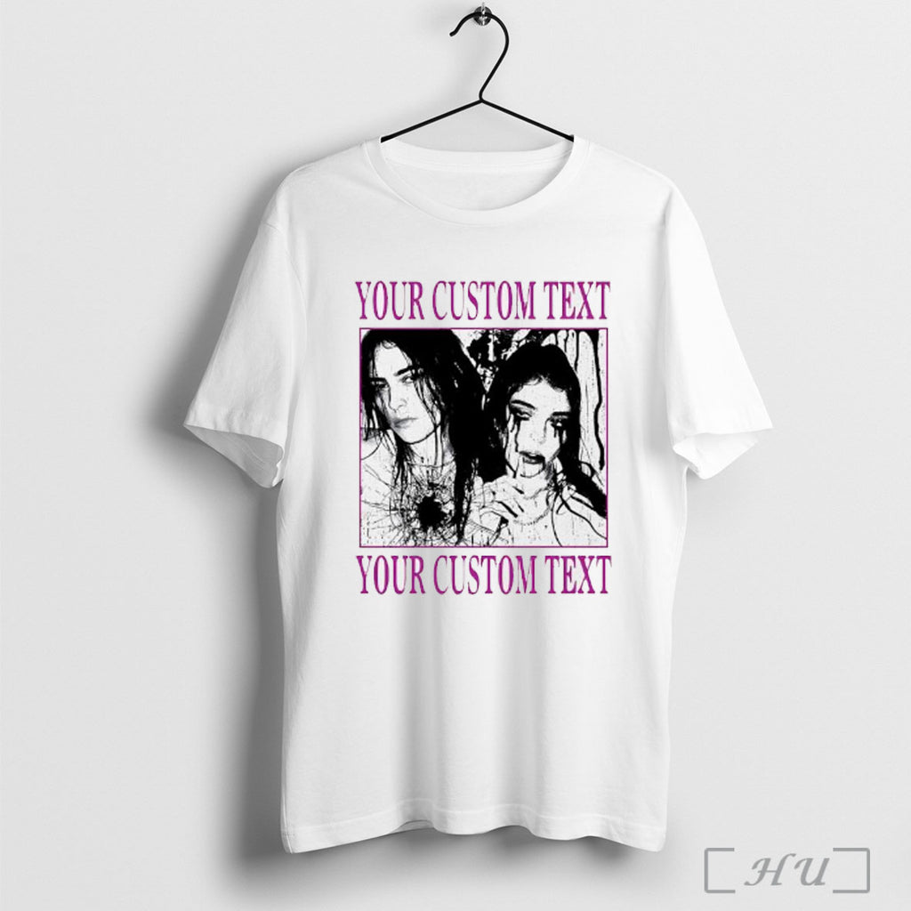 Officials Halloween Your Custom Text Creepy Couple Horror T Shirt