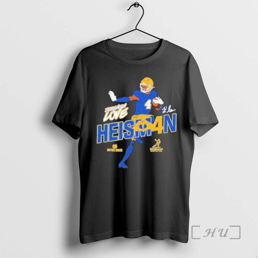 Officials Heisman Stance Jeremiyah Love Notre Dame Fighting Irish T-Shirts, Hoodie, Sweatshirt | WearSparks.com