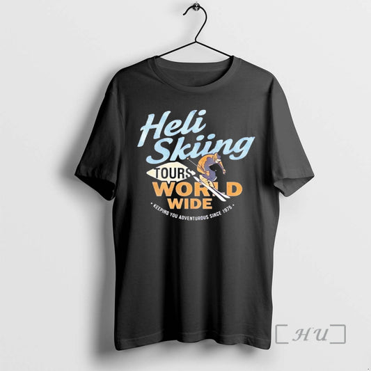 Officials Heli Skiing Tours World Wide 1975 T-Shirts, Hoodie, Sweatshirt | WearSparks.com