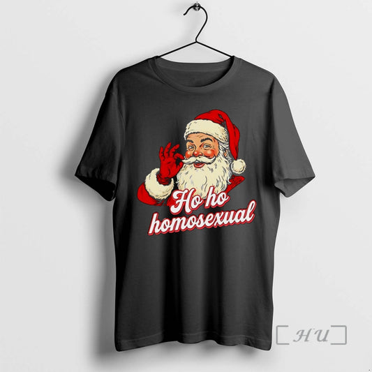 Officials Ho Ho Homosexual Santa Claus Christmas T-Shirts, Hoodie, Sweatshirt | WearSparks.com