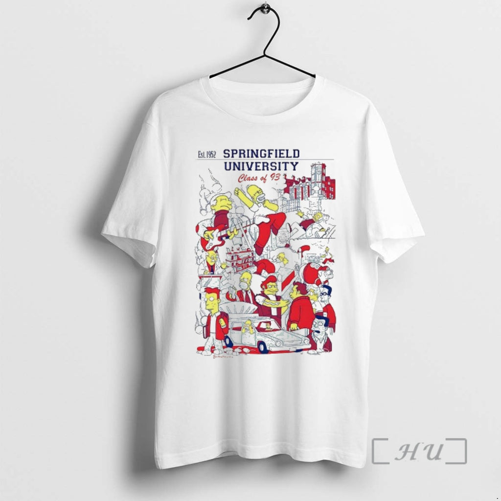 Officials Homer Goes To Springfield University Class Of 93 Est 1952 Classic Cartoon Premium