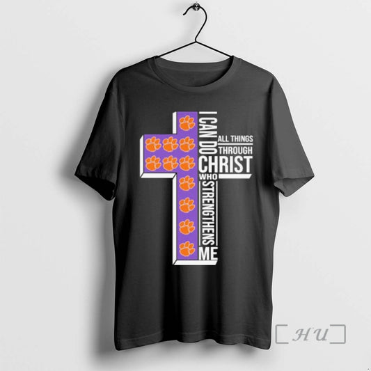 Officials I Can Do All Things Faith And Sports Clemson Tigers College Basketball Premium T-Shirts, Hoodie, Sweatshirt
