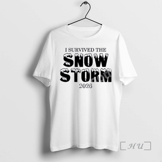 Officials I Survived The The Snow Storm 2026 T-Shirts, Hoodie, Sweatshirt | WearSparks.com