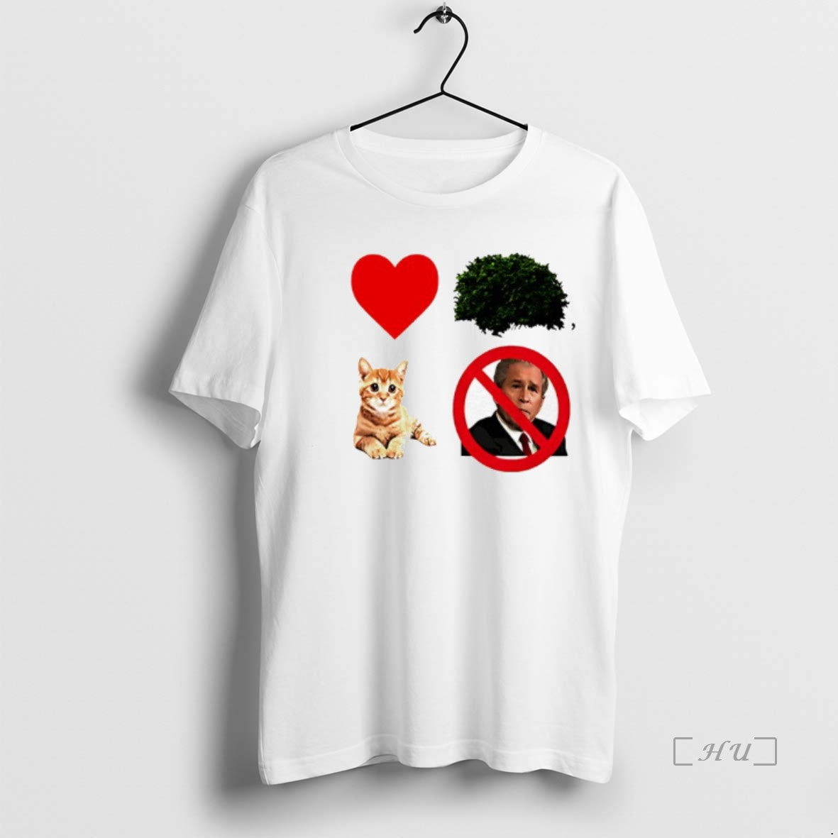 Officials I Heart Cat Not George W Bush