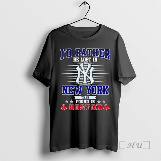 Officials Id Rather Be Lost In New York Than Found In Boston Red Sox Premium T-Shirts, Hoodie, Sweatshirt | WearSparks.com