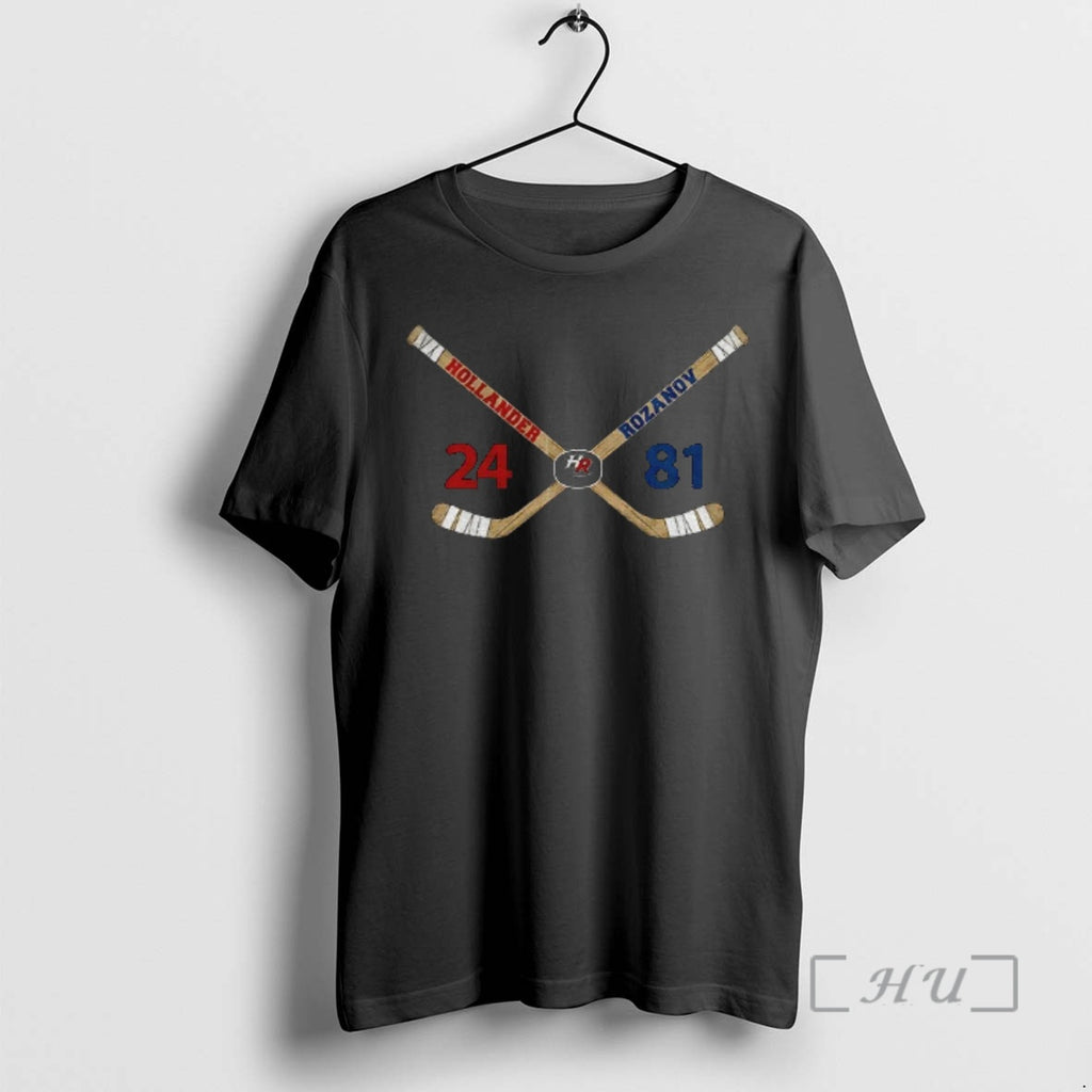 Officials Ilya Rozanov And Shane Hollander Heated Rivalry Inspired Hockey Love Line Premium T Shirts