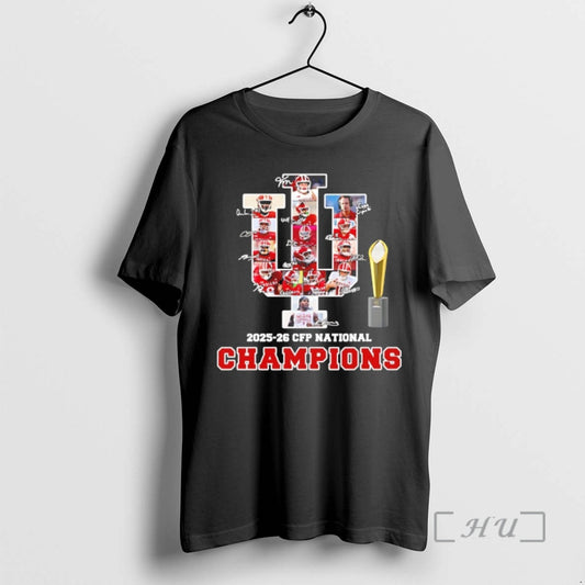 Officials Indiana Football Players Signatures 2025 26 Cfp National Champions T-Shirts, Hoodie, Sweatshirt | WearSparks.com