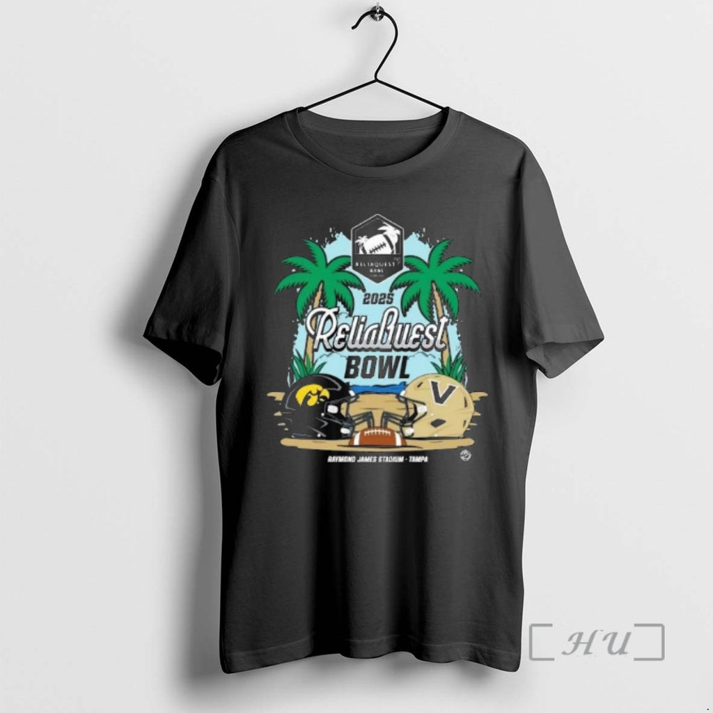 Officials Iowa Hawkeyes Vs Vanderbilt Commodores 2025 Reliaquest Bowl Head To Head Premium T Shirts