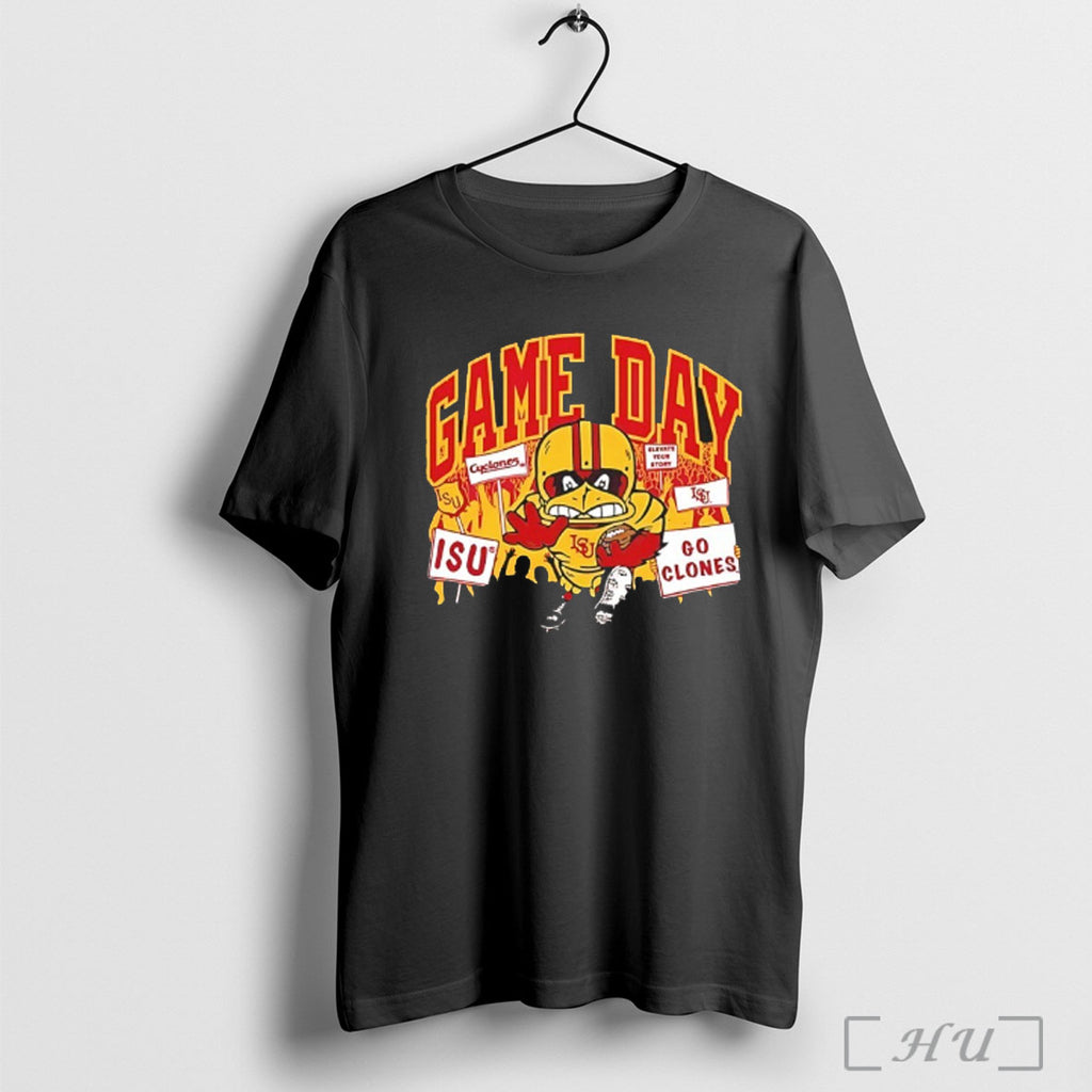 Officials Iowa State Cyclones Cy The Cardinal Go Clones Gameday Football T Shirt