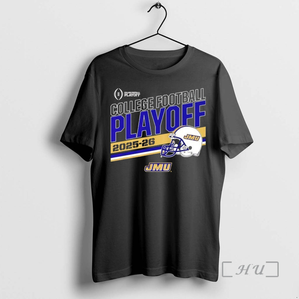 Officials James Madison Dukes 2025 2026 College Football Playoff Stripe Helmet Premium T Shirts Sweater