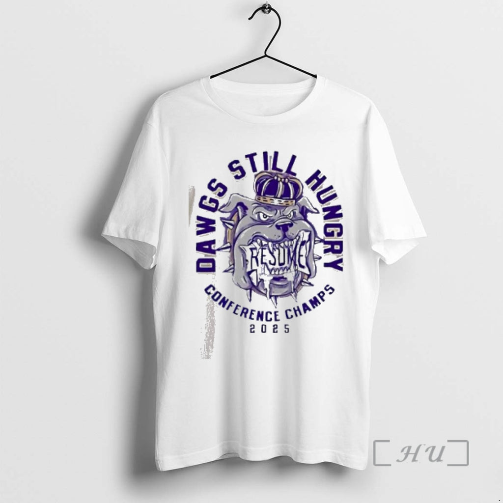 Officials James Madison Dukes Dawgs Still Hungry Conference Champs 2025 Logo Premium T Shirts Sweater