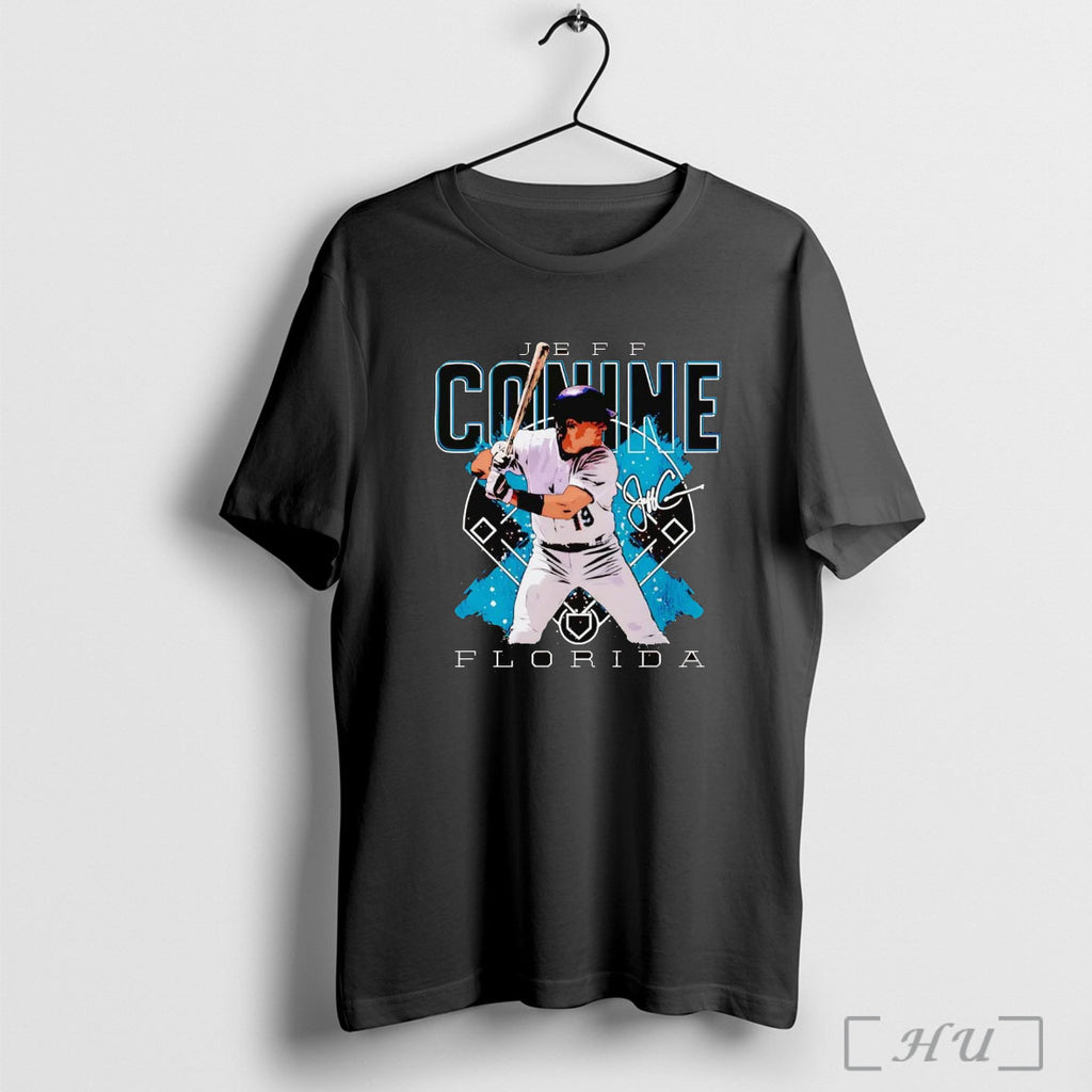 Officials Jeff Conine Swing Signature Miami Marlins T Shirt