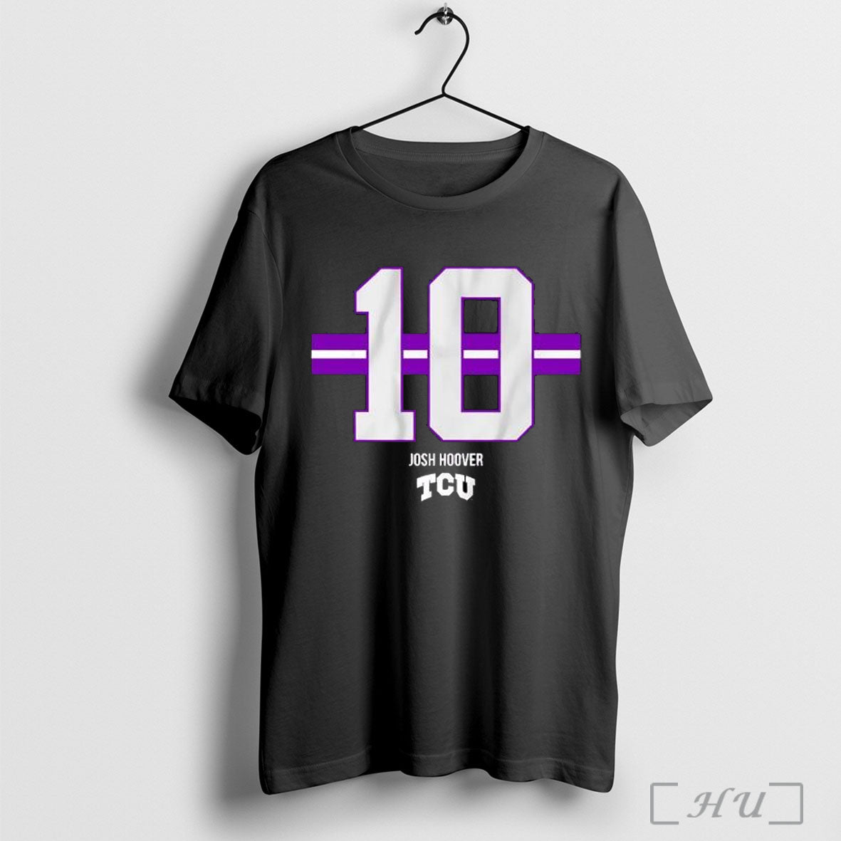 Officials Josh Hoover 10 Stripe Tcu Football T Shirt