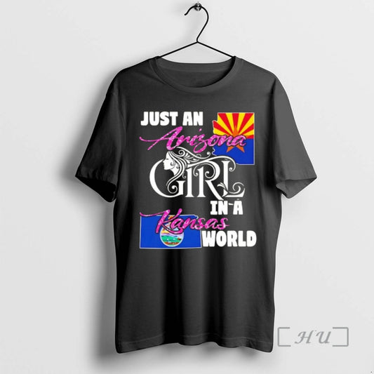 Officials Just An Arizona Girl In A Kansas World T-Shirts, Hoodie, Sweatshirt | WearSparks.com