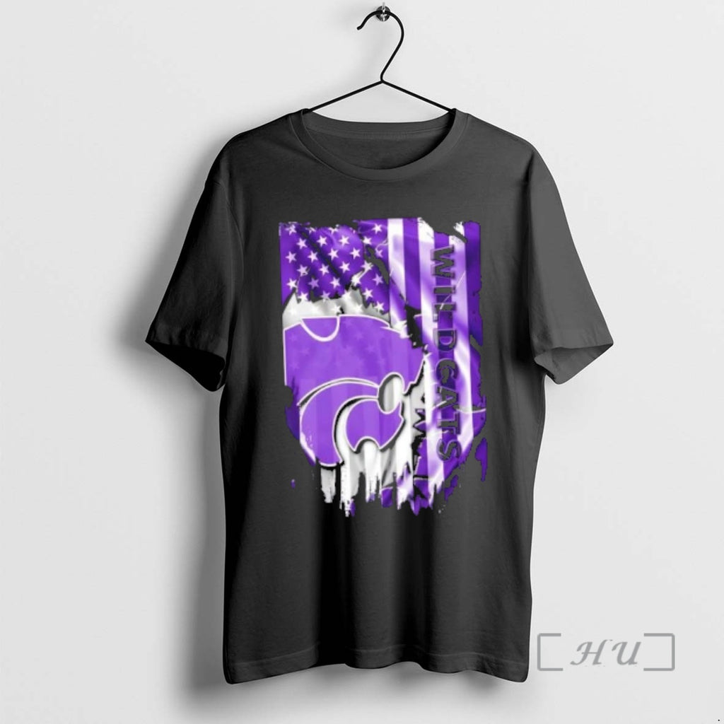 Officials Kansas State Wildcats Football X American Flag