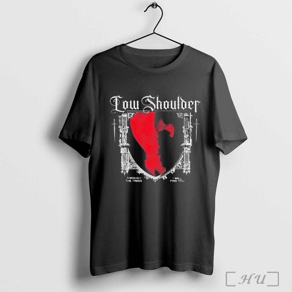 Officials Kerin Cunningham Low Shoulder Through The Trees I Will Find You T Shirt