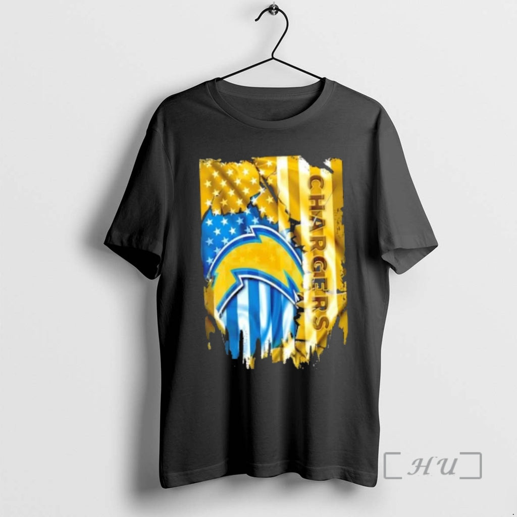Officials Los Angeles Chargers Football X American Flag