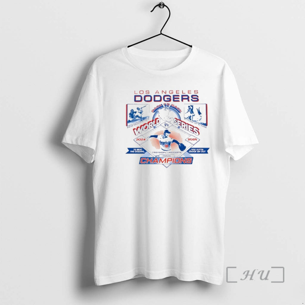 Officials Los Angeles Dodgers World Series Champions 2024 And 2025 Miguel Rojas And Yoshinobu Yamamoto