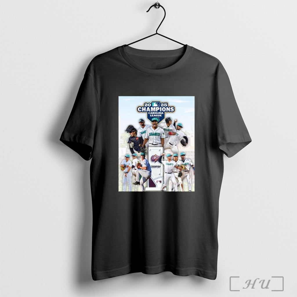 Officials Lynchburg Hillcats Team 2025 Carolina League Champions T Shirt