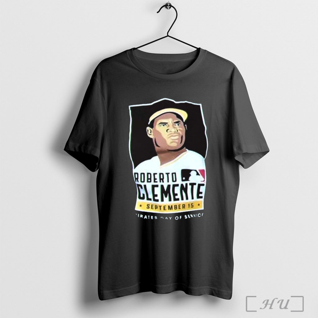 Officials Mlb Roberto Clemente September 15 2025 Pirates Day Of Service T Shirt