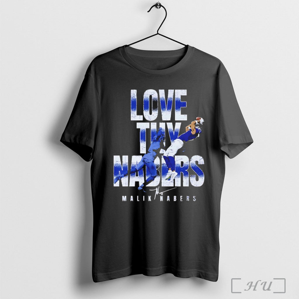 Officials Malik Nabers New York Giants Love Thy Nabers Signature T Shirt
