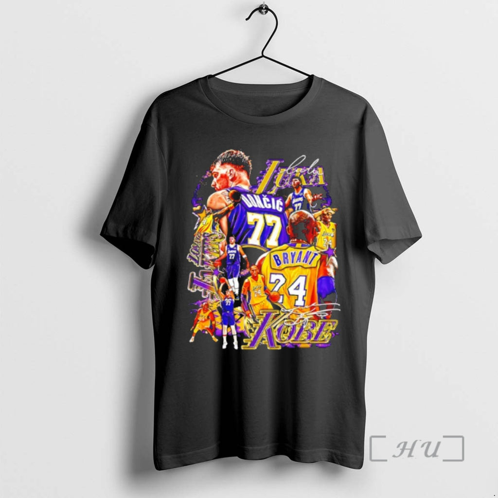 Officials Mamba Luka Mamba Bryant And Luka Doncic La Lakers Signatures Premium T Shirts Sweater