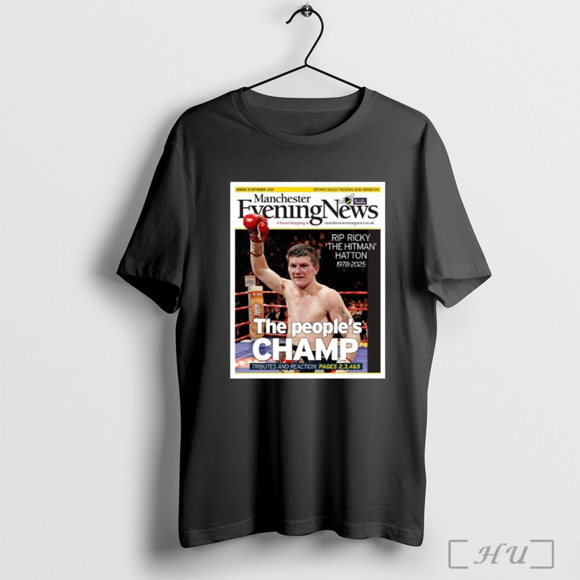 Officials Manchester News Ricky Hatton The Peoples Champ T Shirt