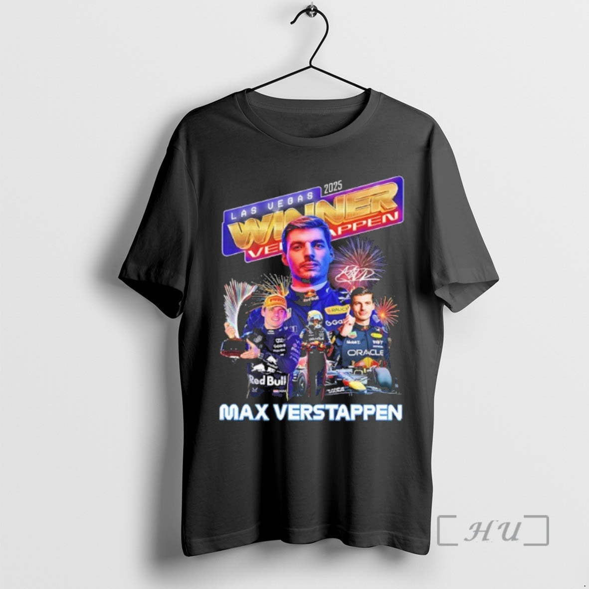 Officials Max Verstappen Won The 2025 F1 Las Vegas Winner Signature Premium T Shirts Sweater Hoodie, Sweatshirt