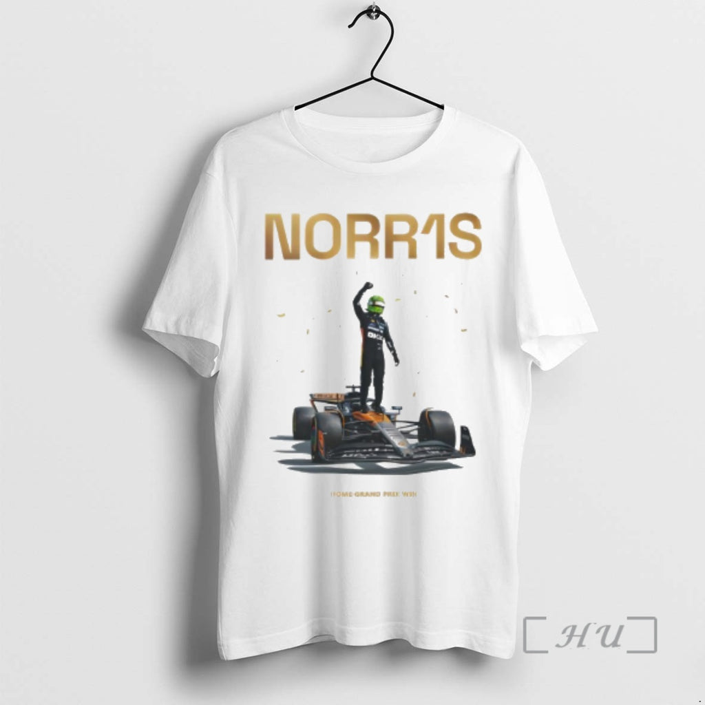 Officials Mclaren Lando Norris First Home Grand Prix Win Silverstone 2025 Premium T Shirts Sweater