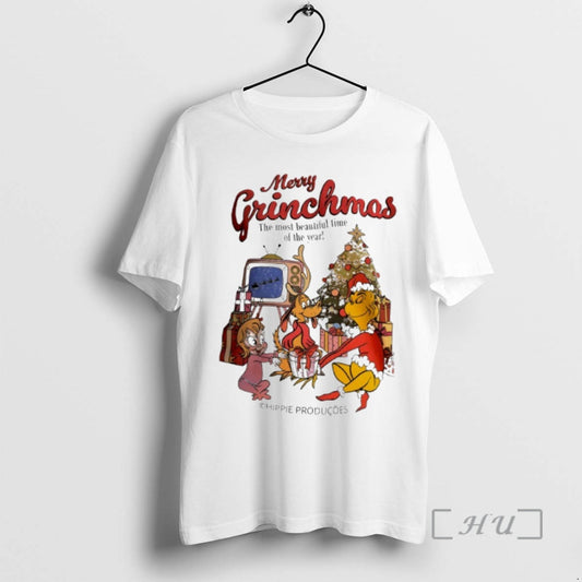 Officials Merry Grinchmas The Most Beautiful Time Of The Year T-Shirts, Hoodie, Sweatshirt | WearSparks.com