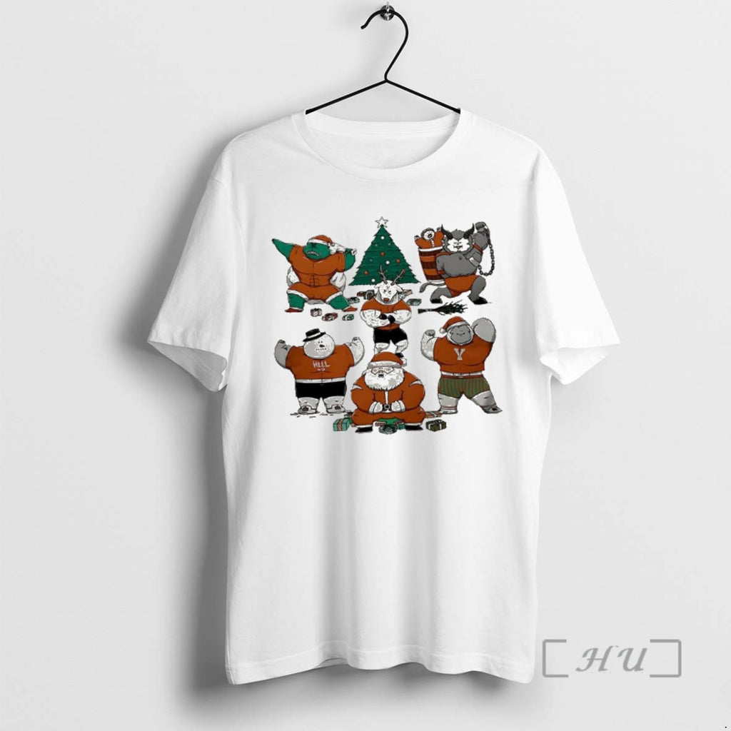 Officials Merry Muscular Santa Grinch Snowman Bigfoot Krampus Reindeer Christmas