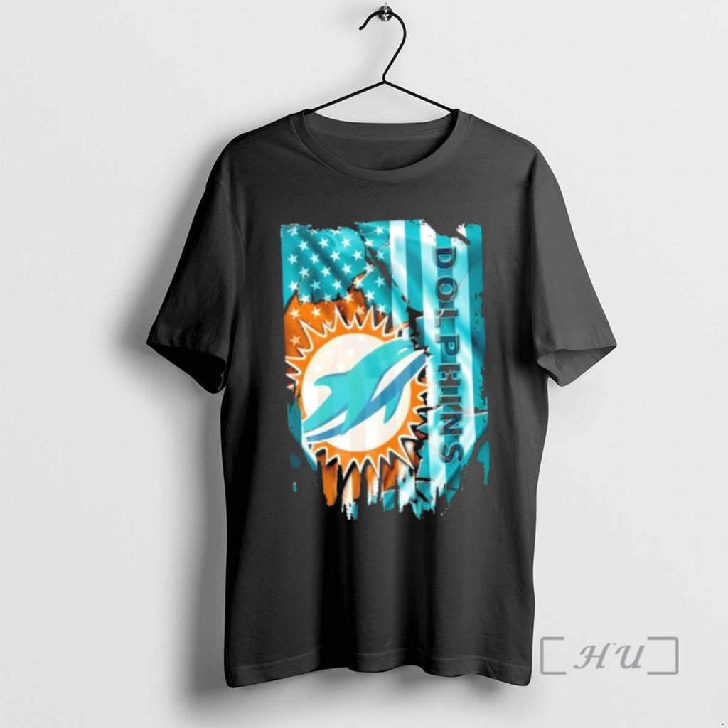 Officials Miami Dolphins Football X American Flag