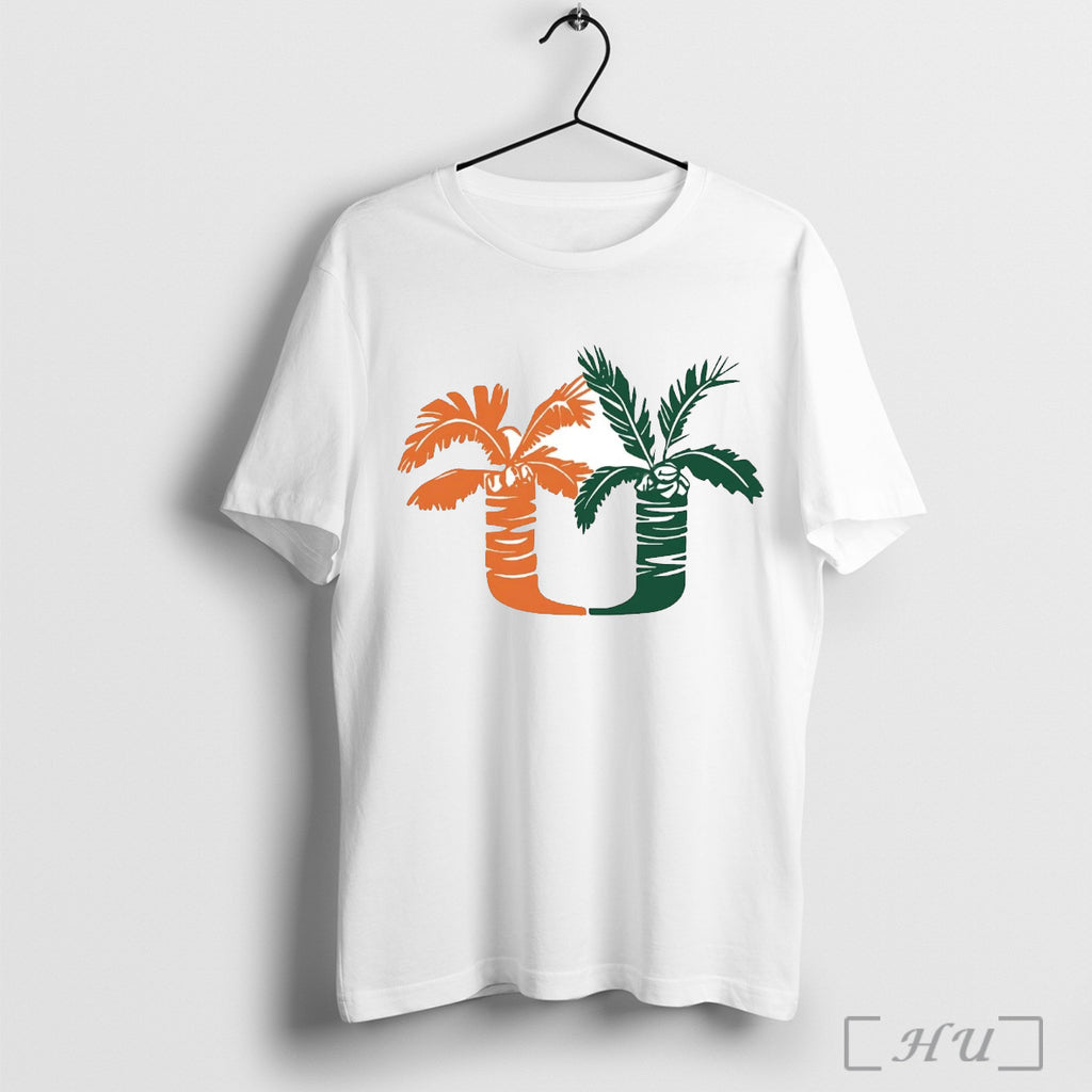 Officials Miami Vacation Cropped Um Palm Tree T Shirt