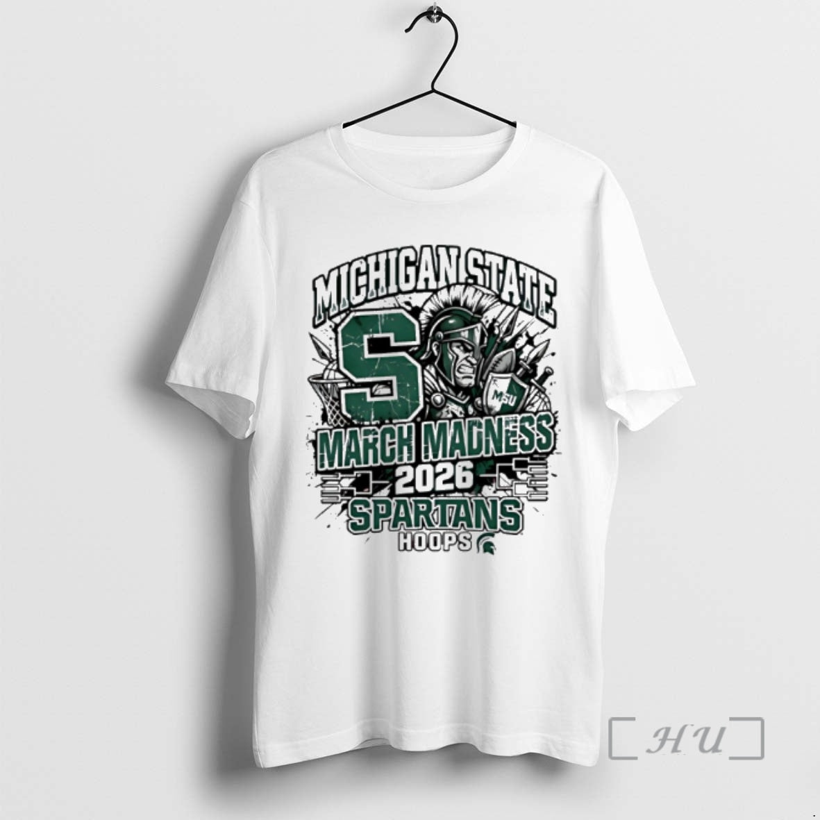 Officials Michigan State Spartans 2026 March Madness Raw Basketball Hoops Paint Premium T Shirts Sweater