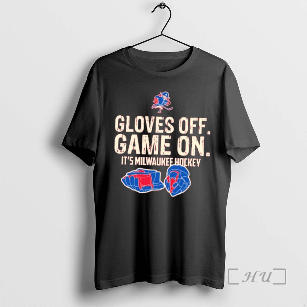 Officials Milwaukee Admirals Gloves Of Game One