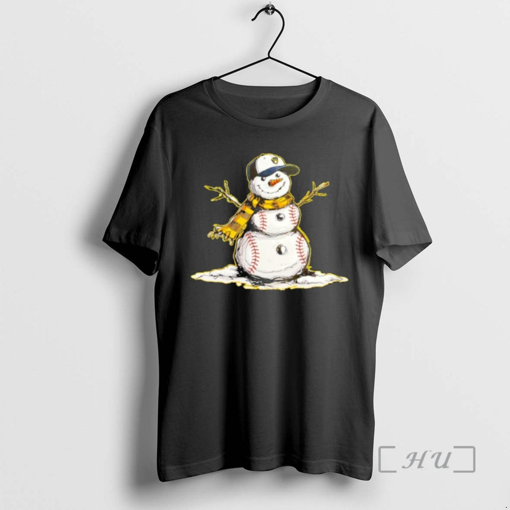 Officials Milwaukee Brewers Baseball Snowman