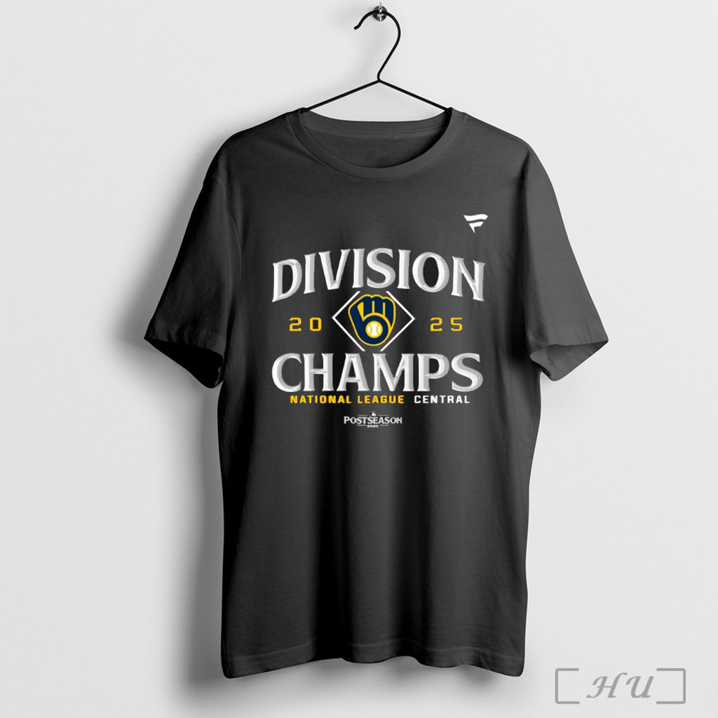 Officials Milwaukee Brewers Division Champs 2025 Nl Central Champions T Shirt