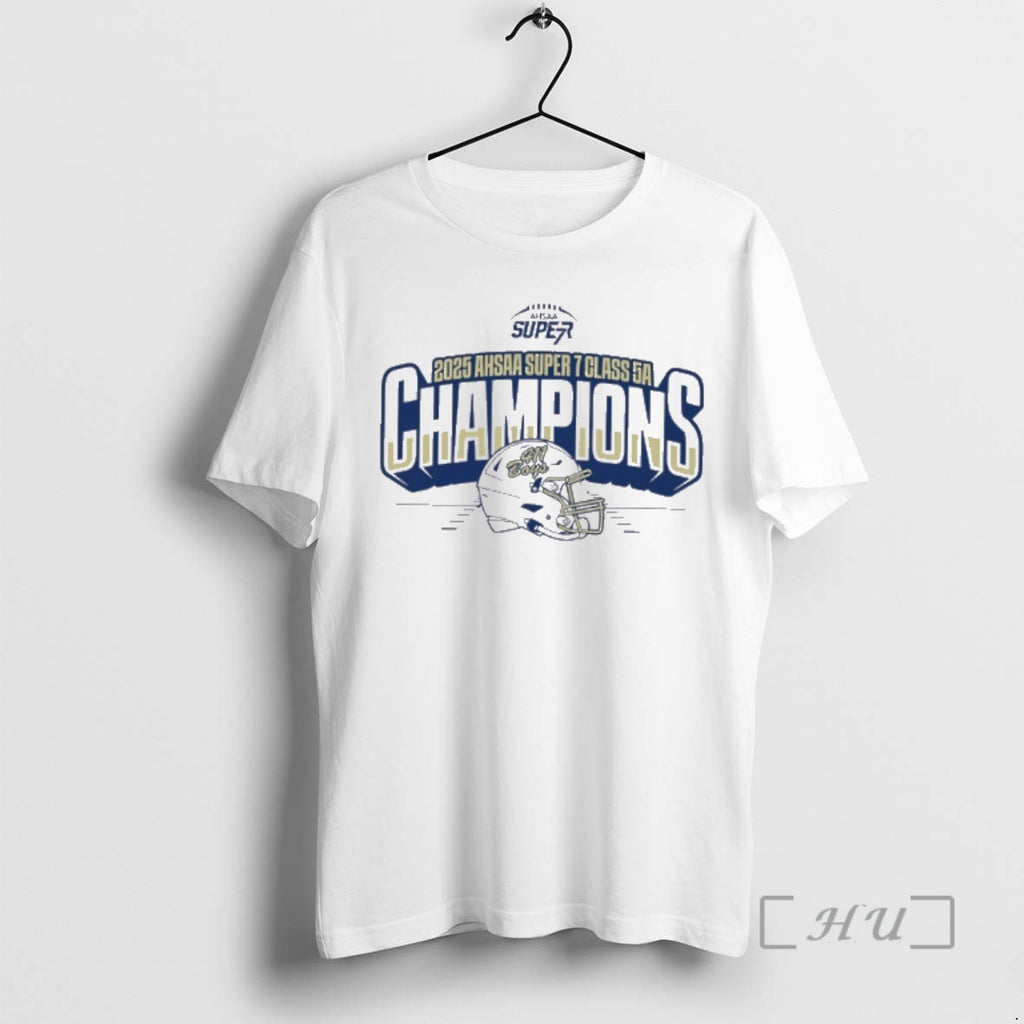 Officials Moody Blue Devils 2025 Ahsaa Super 7 Class 5a State Champions Premium T Shirts