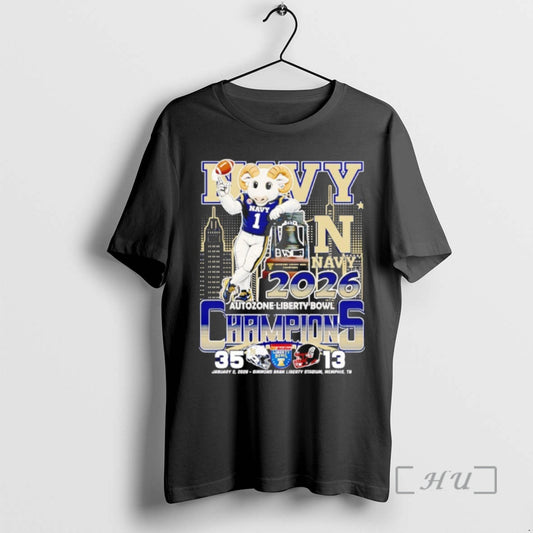Officials Navy Midshipmen Autozone Liberty Bowl Champions 2025 T-Shirts, Hoodie, Sweatshirt | WearSparks.com