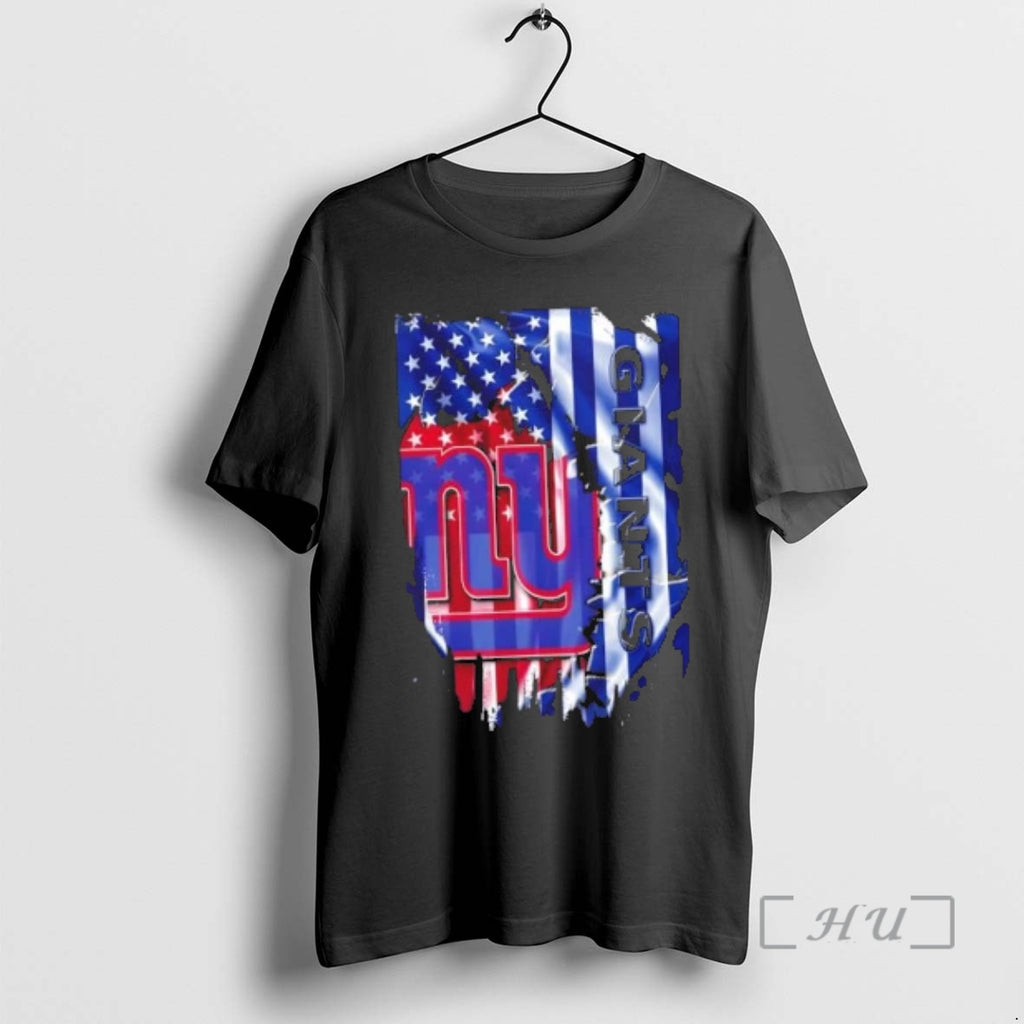 Officials New York Giants Football X American Flag