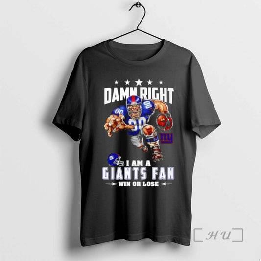 Officials New York Giants Mascot Damn Right I Am A Cowboys Fan Win Or Lose T-Shirts, Hoodie, Sweatshirt | WearSparks.com