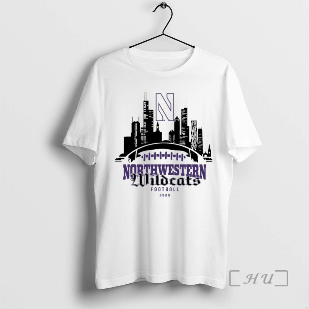 Officials Northwestern Football 2025 Season City Skyline