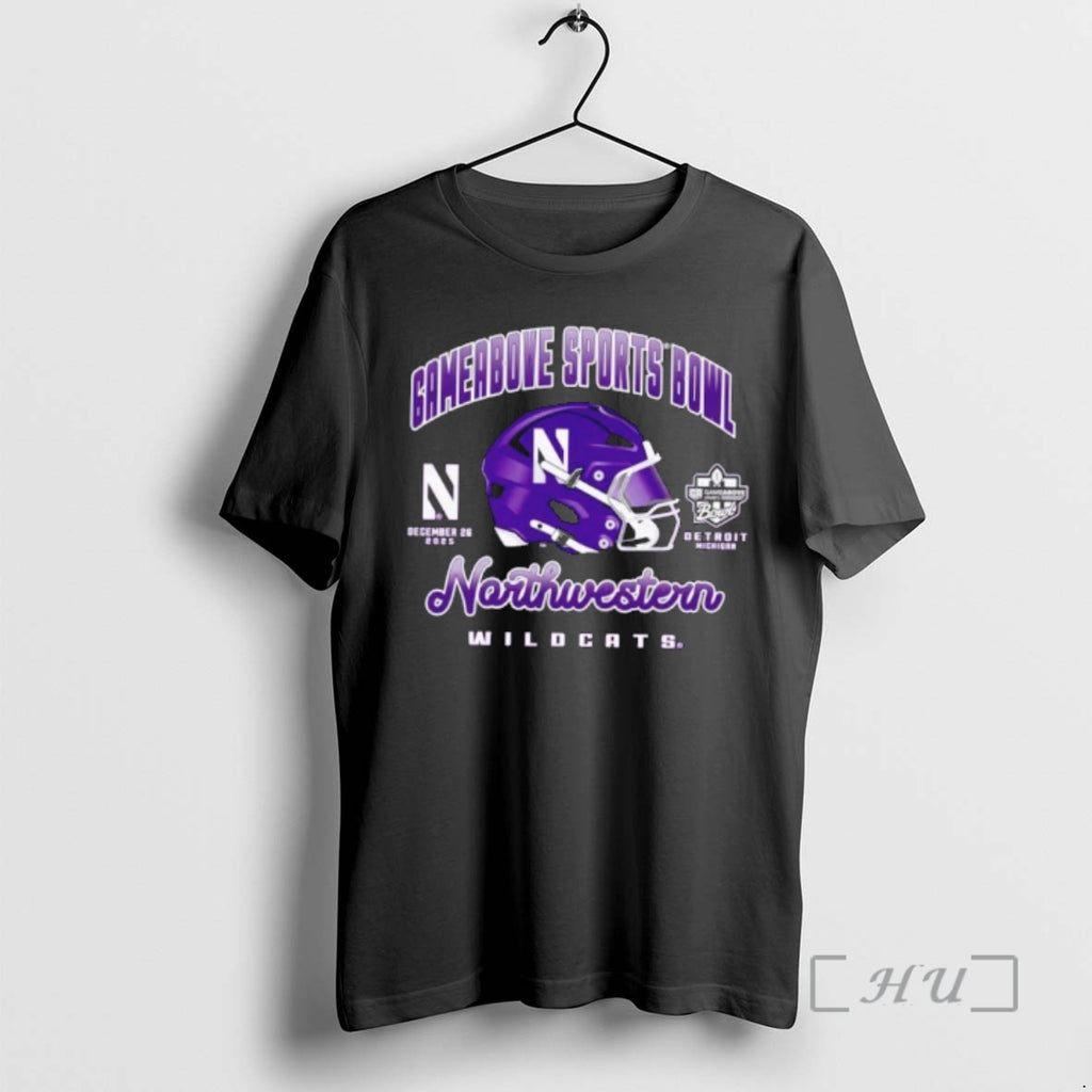 Officials Northwestern Wildcats 2025 Gameabove Sports Bowl Helmet
