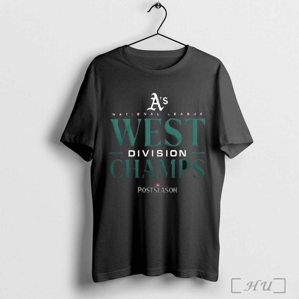 Officials Oakland Athletics 2025 American League Al West Champs Postseason T Shirt